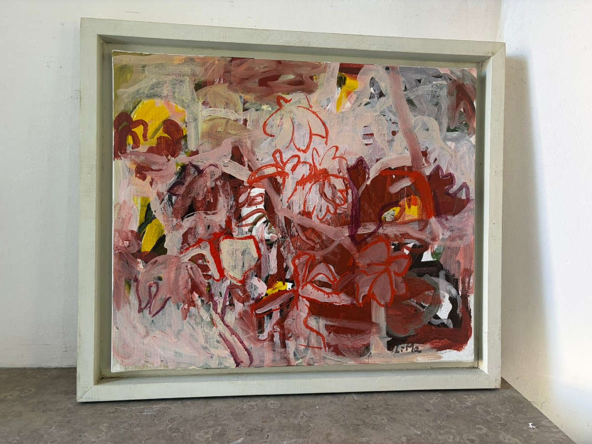 Abstract Chinese Composition Signed Mali (1957)