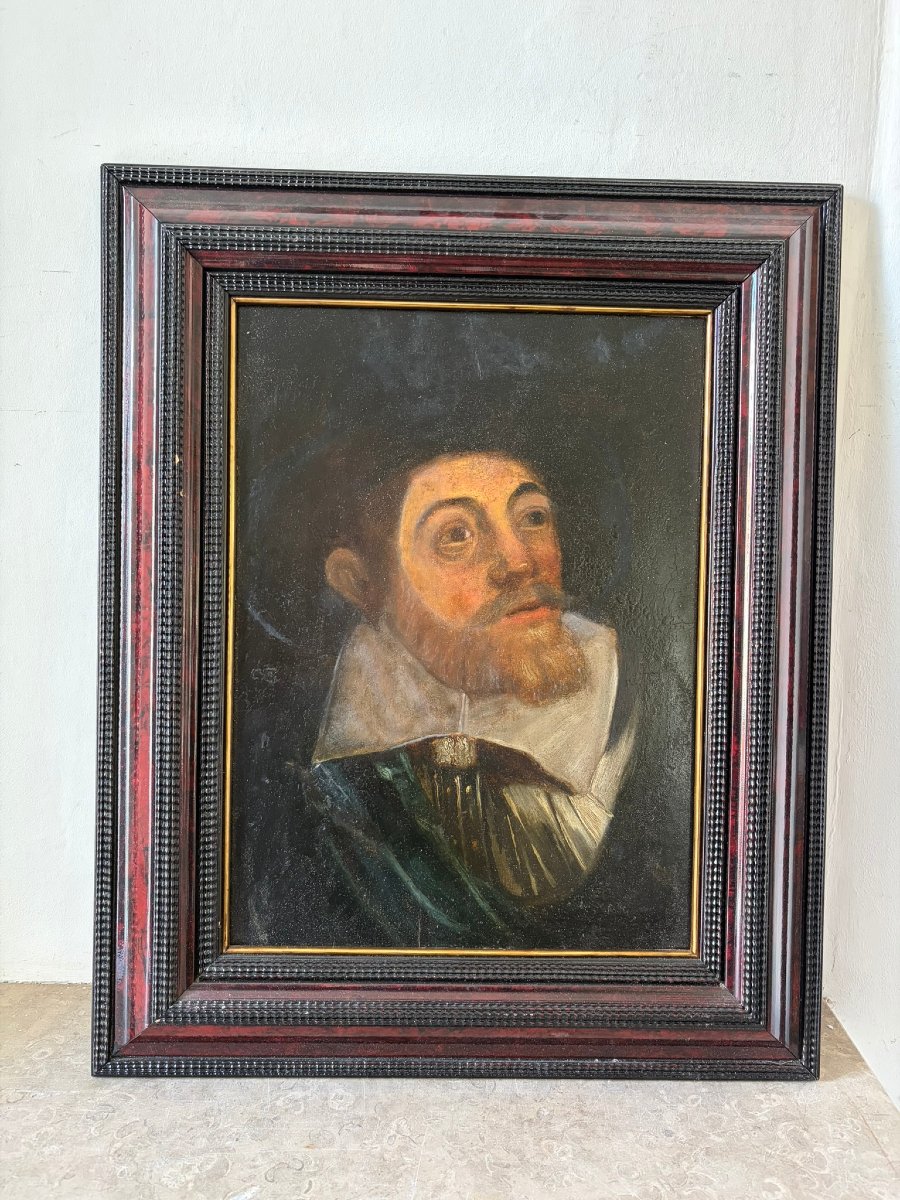 Portrait ancien école Hollandaise-photo-2