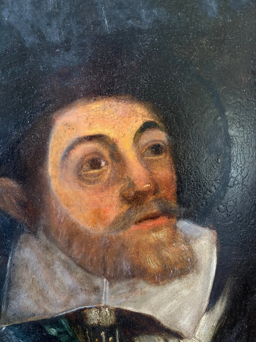 Portrait ancien école Hollandaise-photo-4