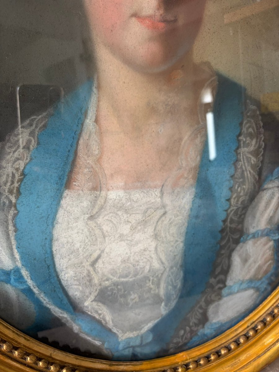 Portrait de jeune femme XVIII/XIXème siècle-photo-4