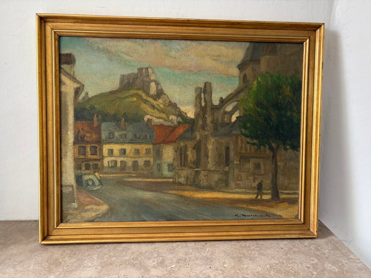 Village Des Andelys Signed-photo-2