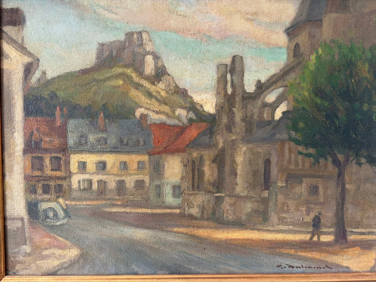 Village Des Andelys Signed-photo-2
