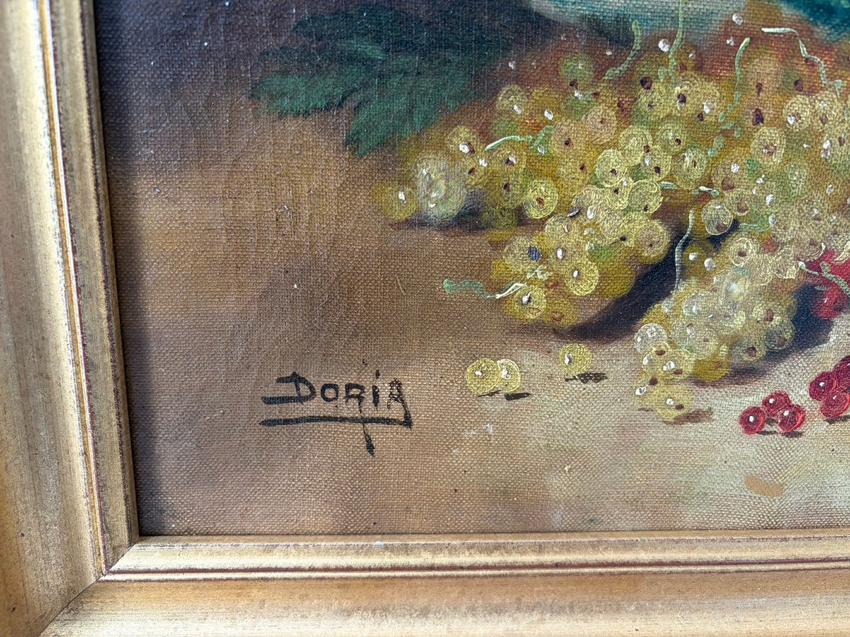 Still Life From The 19th Century Signed Doria-photo-4