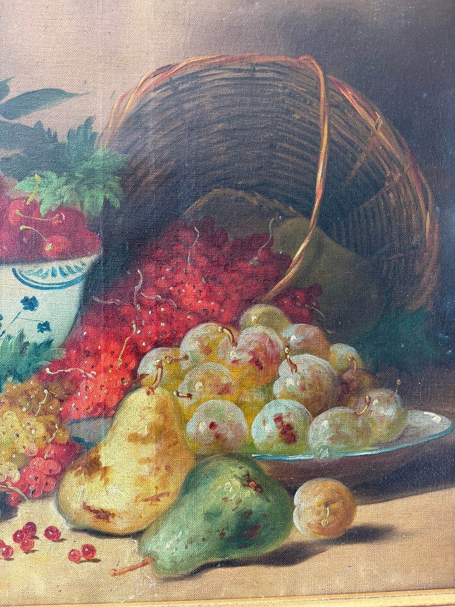 Still Life From The 19th Century Signed Doria-photo-4
