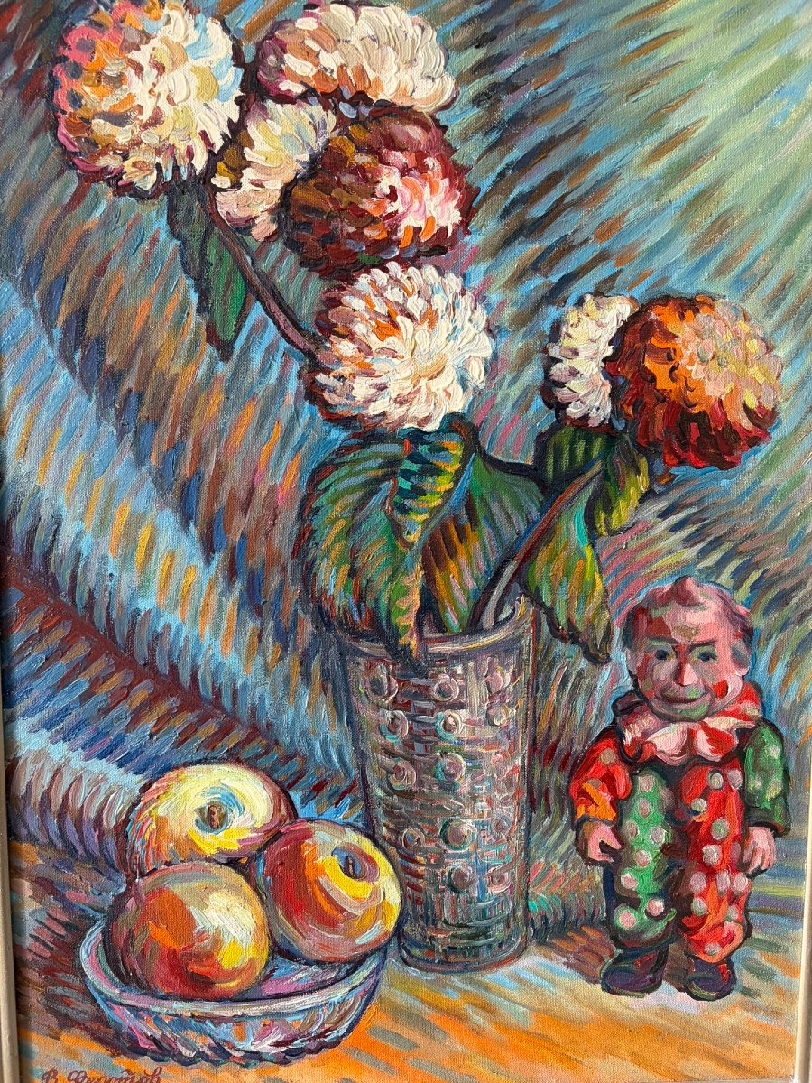 Nature morte russe signée Fedotov-photo-2