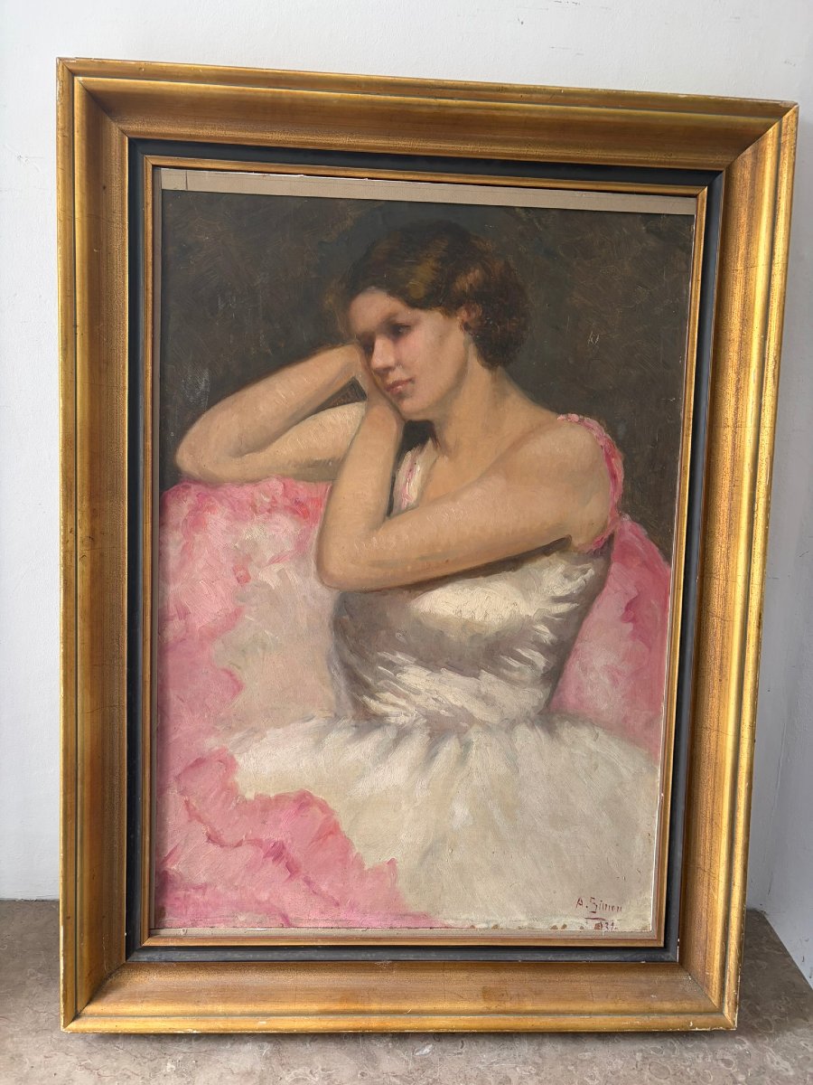 Portrait de danseuse signé de 1939