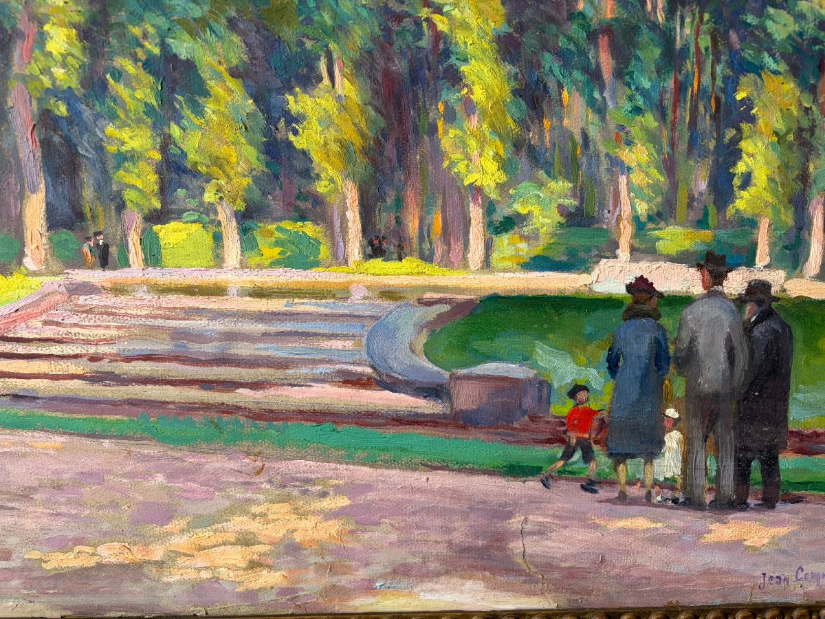 Family Walk In The Park By Jf Commauche (1892)-photo-3