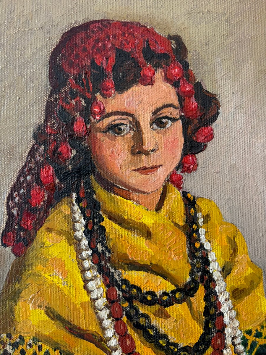 Portrait de jeune fille signé de 1954-photo-3
