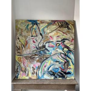 composition abstraite signée Sid Ali Hams
