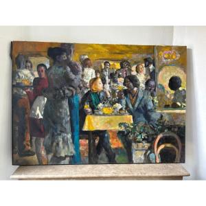 Scène de restaurant du XXème siècle