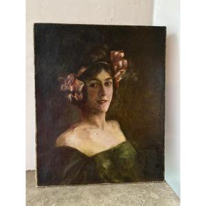 Portrait de femme XIXème siècle