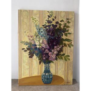 Bouquet Of Flowers Signed Ghelfi