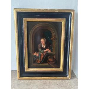 Portrait école hollandaise XVIII/XIXème siècle