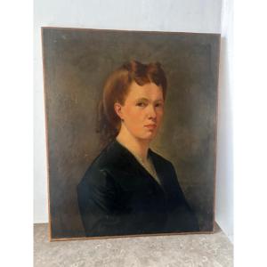 Portrait de femme école XXème siècle