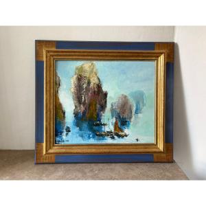 Paysage Vietnamien signé de 1999