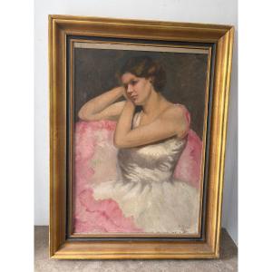 Portrait de danseuse signé de 1939