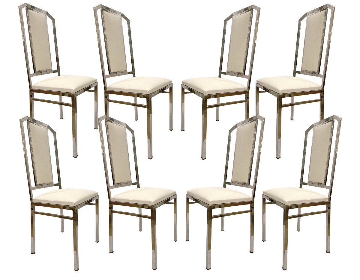 Set Of Eight Chairs, Italy 1970