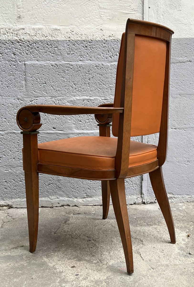 Beautiful Set Of Art Deco Style Seats, France, Circa 1940 / 1950-photo-3