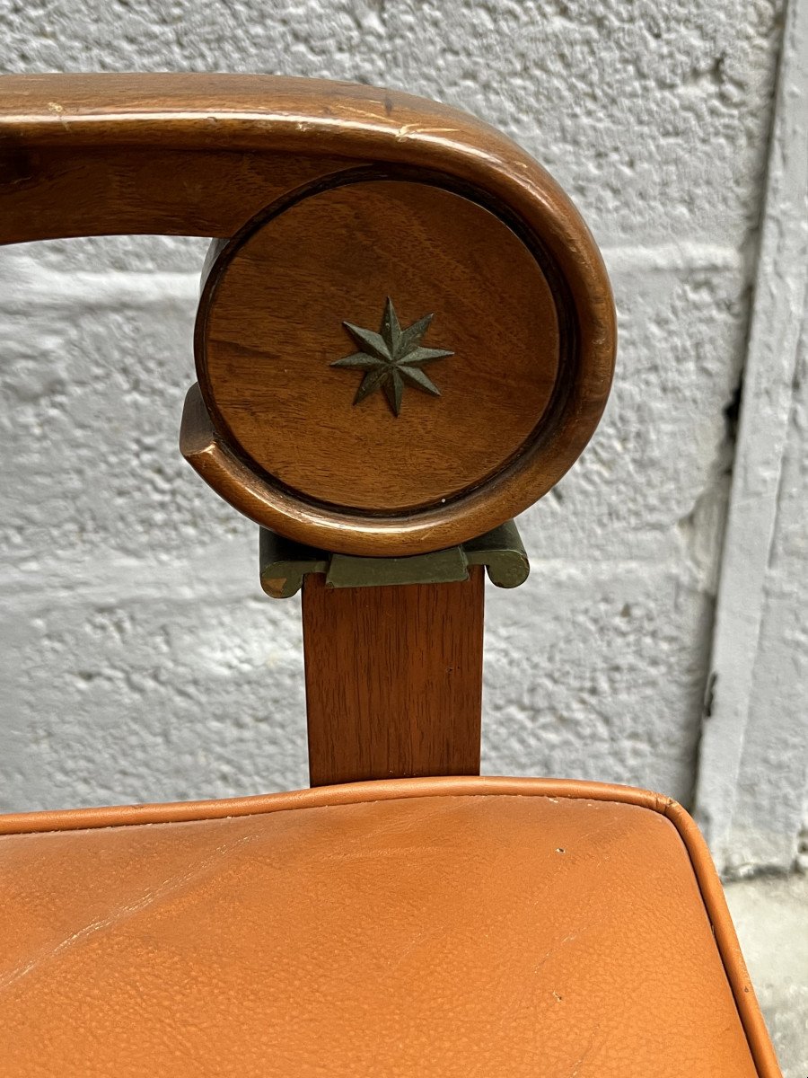Beautiful Set Of Art Deco Style Seats, France, Circa 1940 / 1950-photo-4