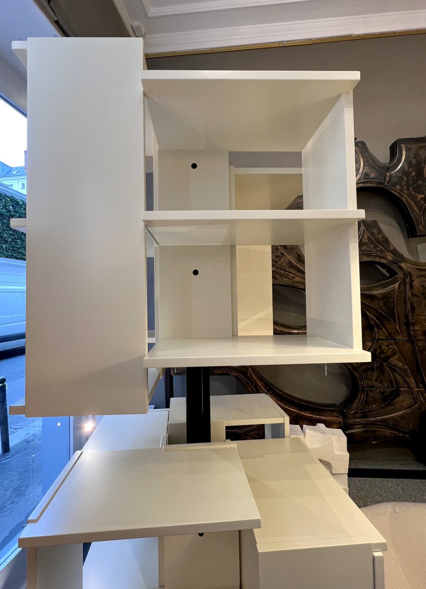 “centro” Revolving Bookcase, By Claudio Salocchi, Sormani Editions, Italy, Circa 1960 -photo-4