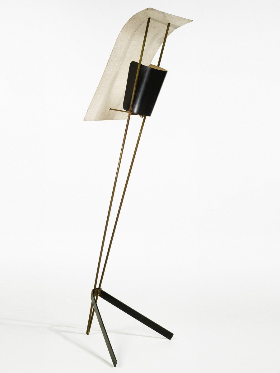 Lampadaire « Cerf-volant », Par P. Guariche, éditions Atelier Pierre Disderot, Paris, Vers 1952-photo-2