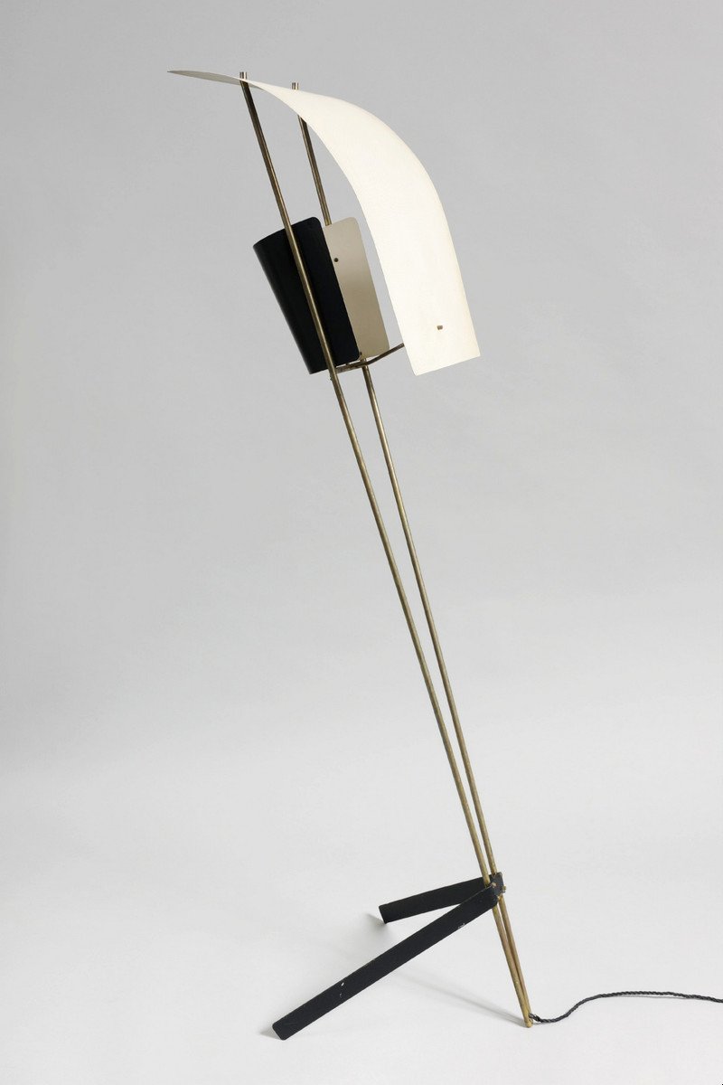 "cerf-volant" Floor Lamp, By P.guariche, Ed. Atelier P. Disderot, France 1952-photo-3