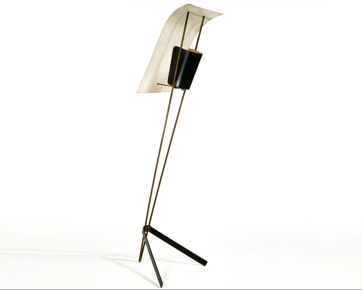 Lampadaire « Cerf-volant », Par P. Guariche, éditions Atelier Pierre Disderot, Paris, Vers 1952