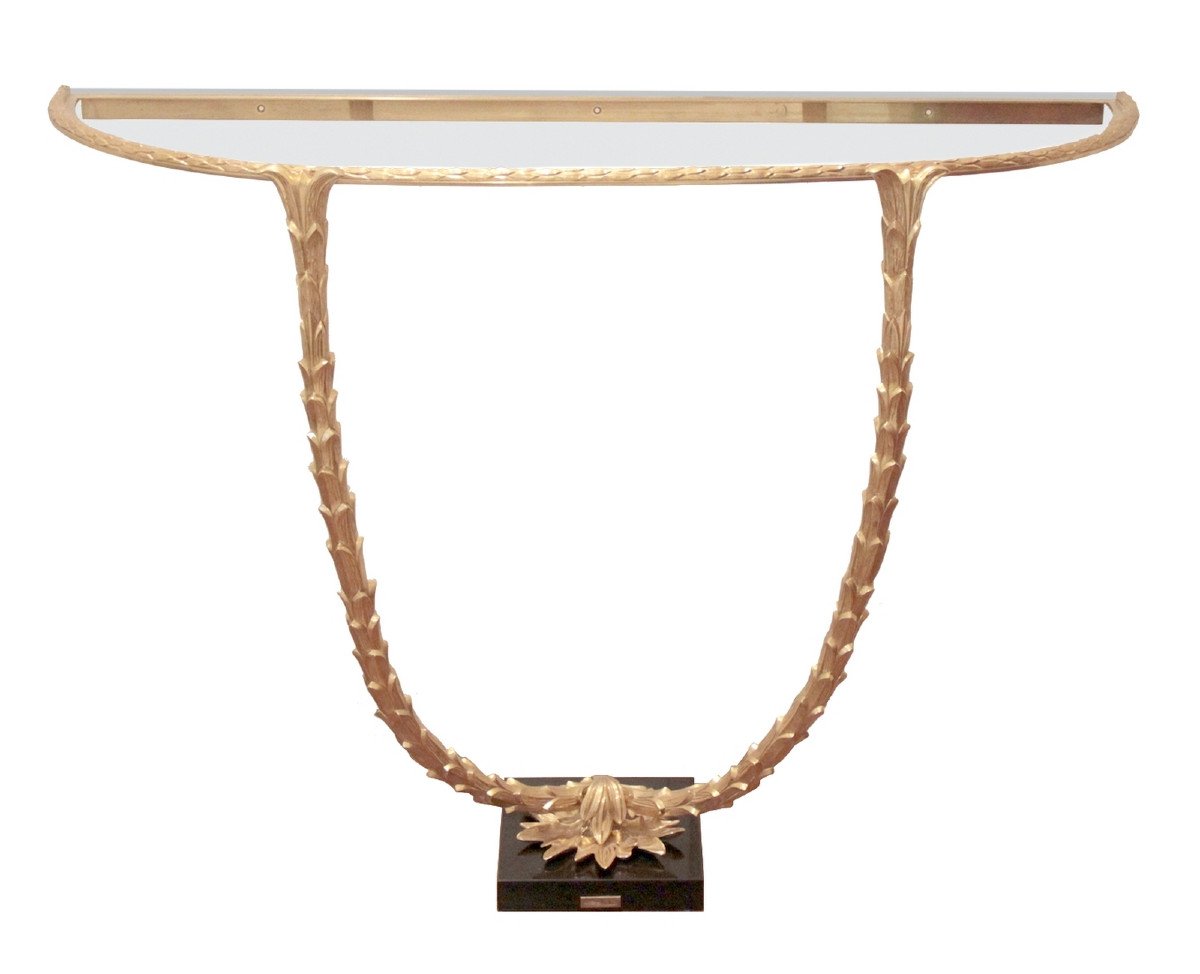 Rare "palm Tree" Console From Maison Charles-photo-4