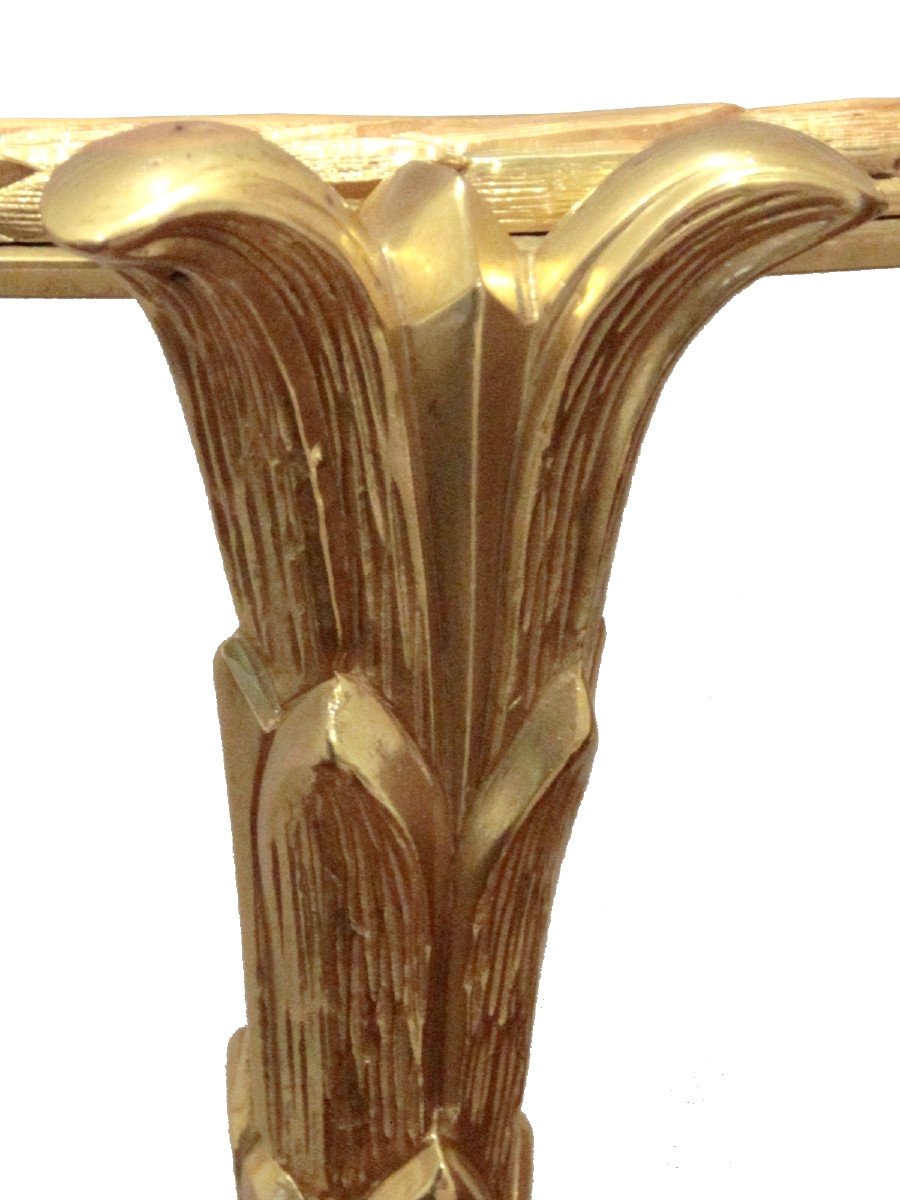 Rare "palm Tree" Console From Maison Charles-photo-3