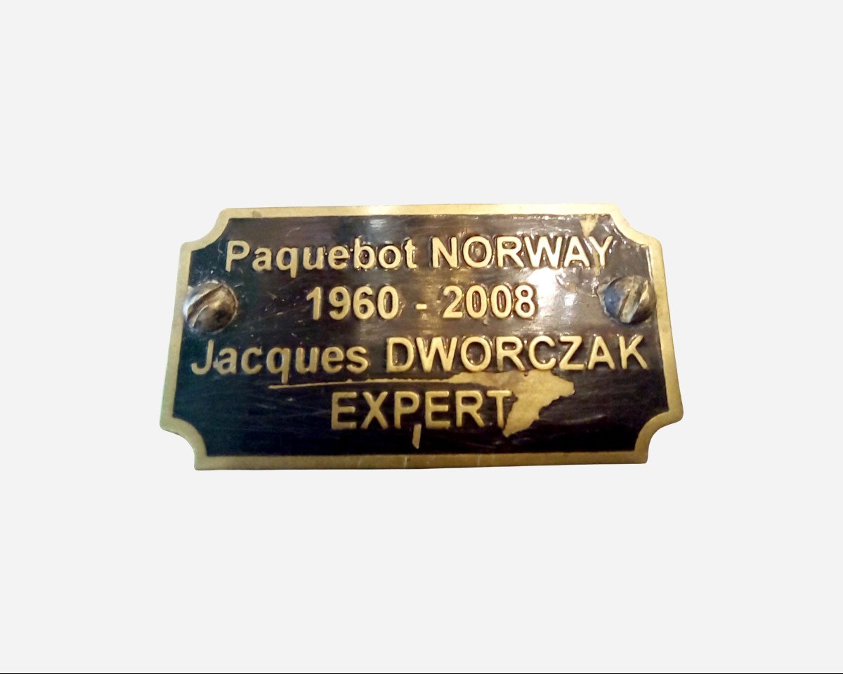 Seau à Champagne Provenant Du Paquebot Norway (ex Le France), Maison WMF, Allemagne, Vers 1960-photo-2