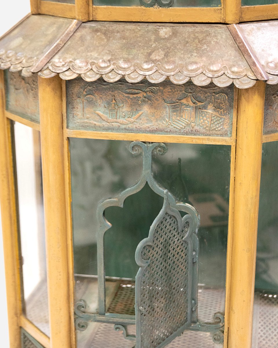 Large Birdcage In Japanese Style, France, Circa 1900-photo-2