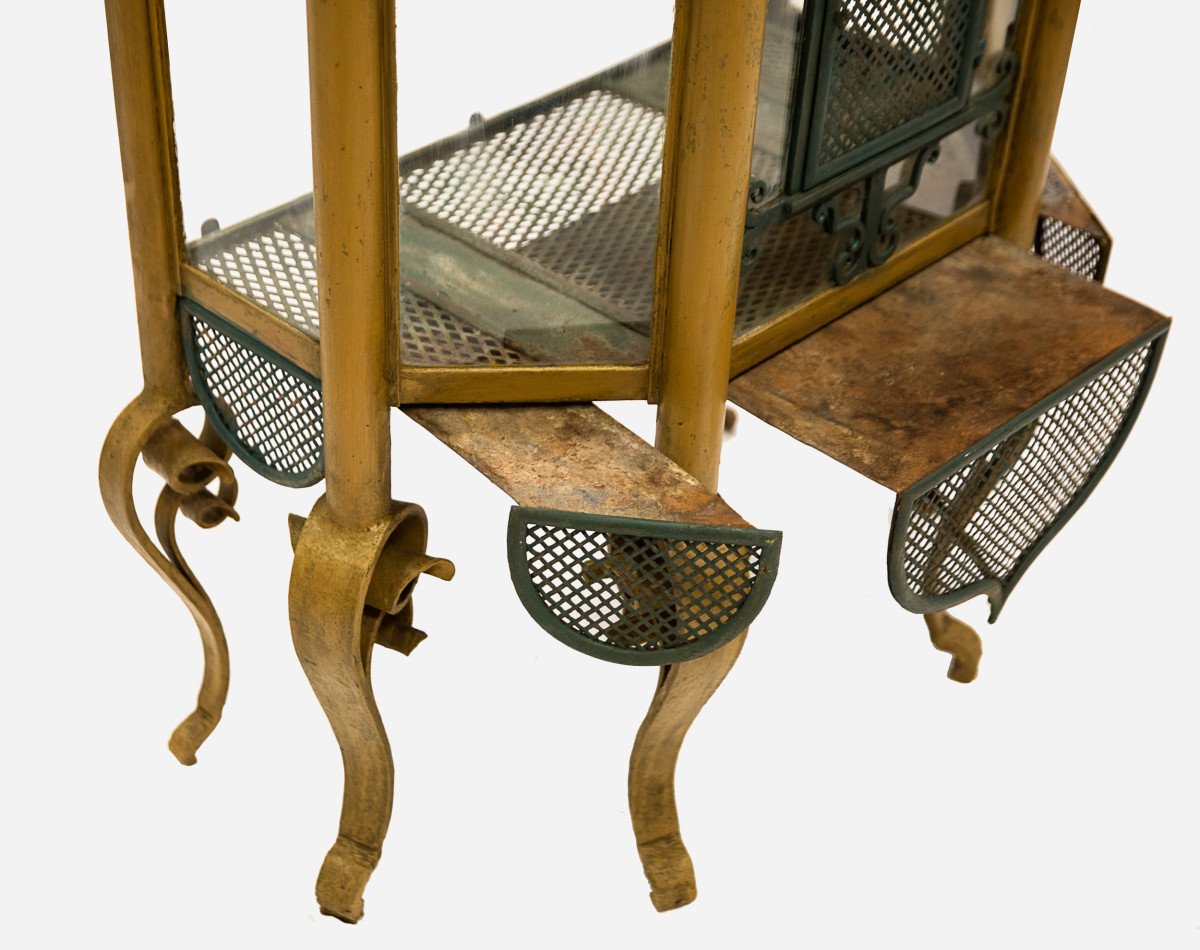 Large Birdcage In Japanese Style, France, Circa 1900-photo-3