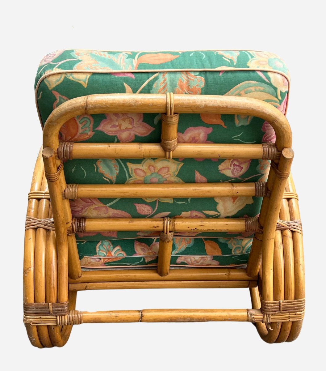 Bamboo And Rattan Living Room Furniture, France, 1960/1970-photo-6