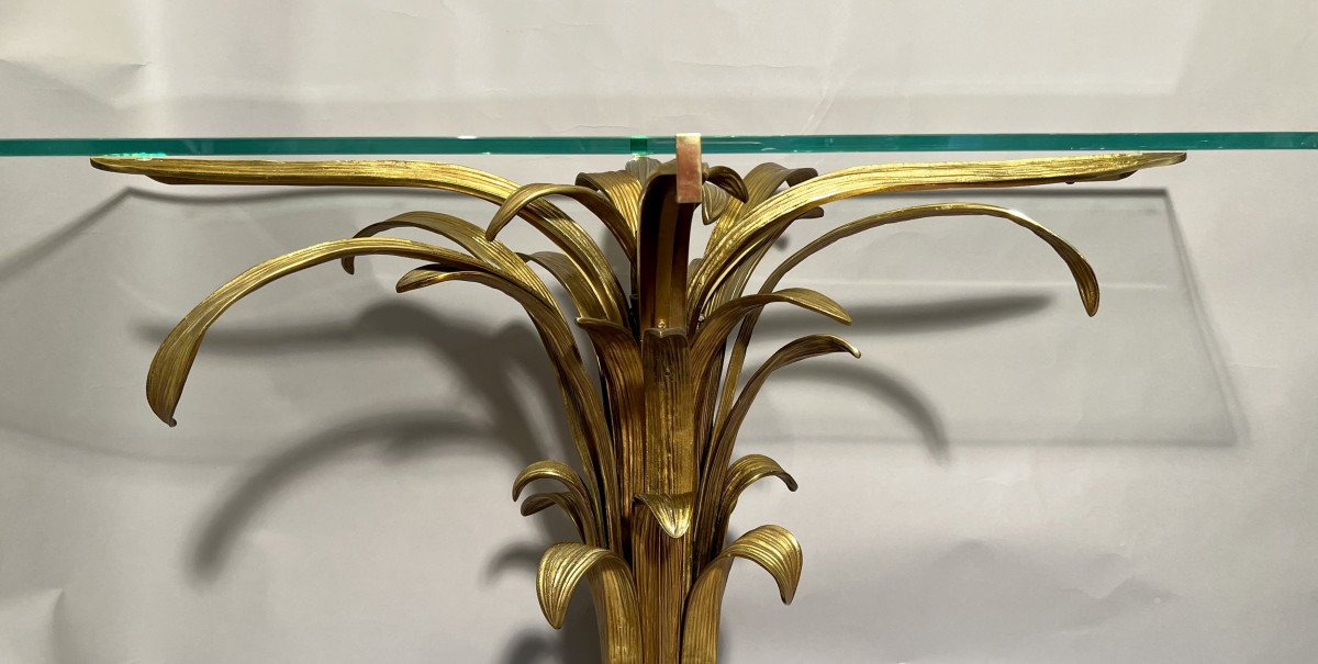 Pair Of “feuille D’eau” Consoles, By Chrystiane Charles, Maison Charles, France, Circa 1970-photo-4