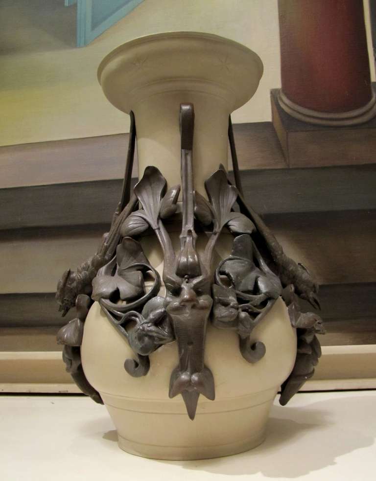 Paire de vases d'époque 1880-1900-photo-4