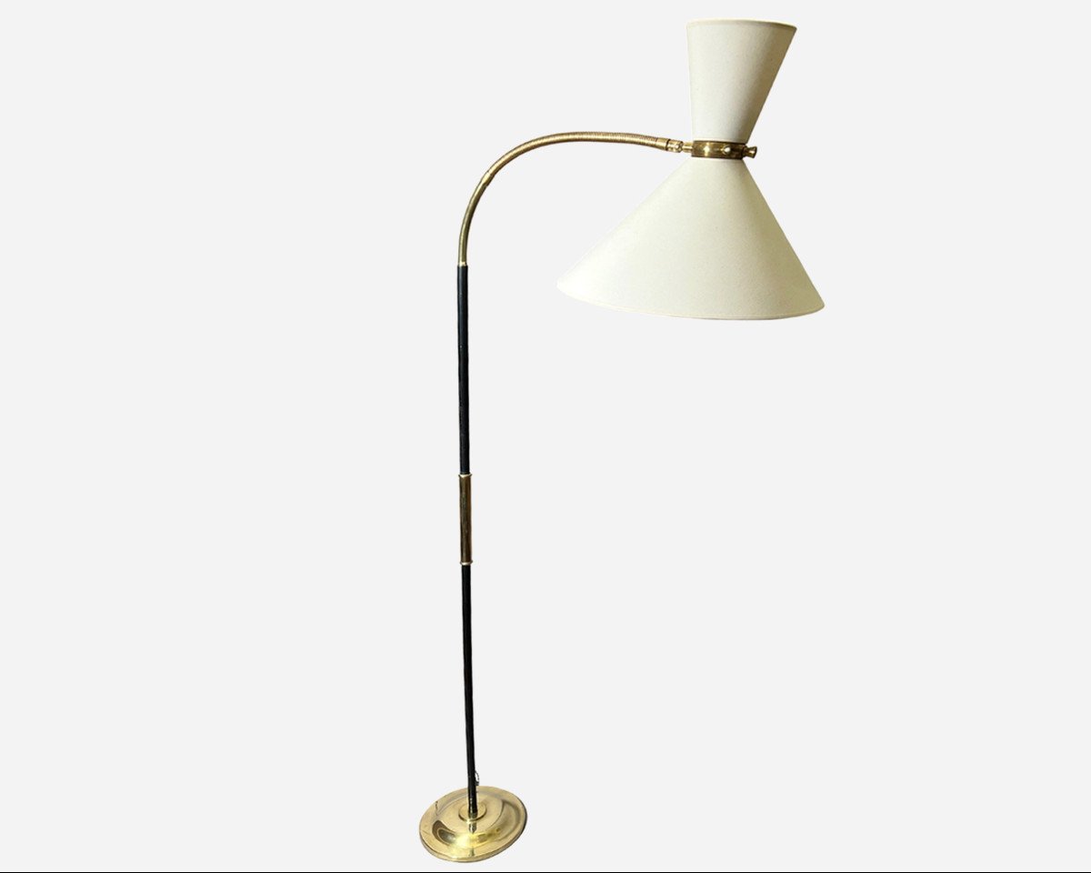 Lampadaire « Diabolo » Orientable, éditions Maison Lunel, Paris, France, Vers 1960-photo-2