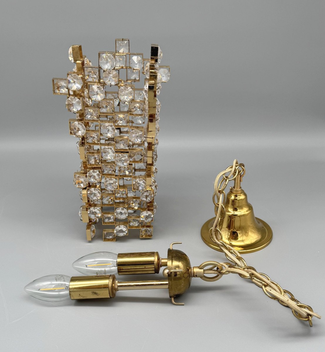 Small Modernist Chandelier By Palme & Walter, Palwa, Germany, Circa 1960-photo-3