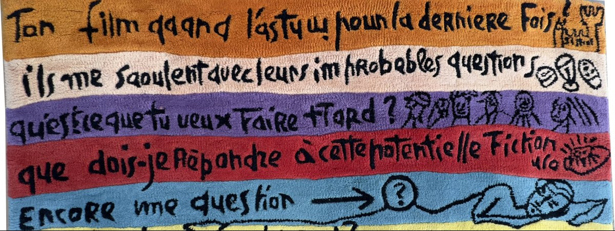 Tapis Rectangulaire « Stripe Dialogue » Par J.c. De Castelbajac, éd.tai Ping, France Vers  1990-photo-4