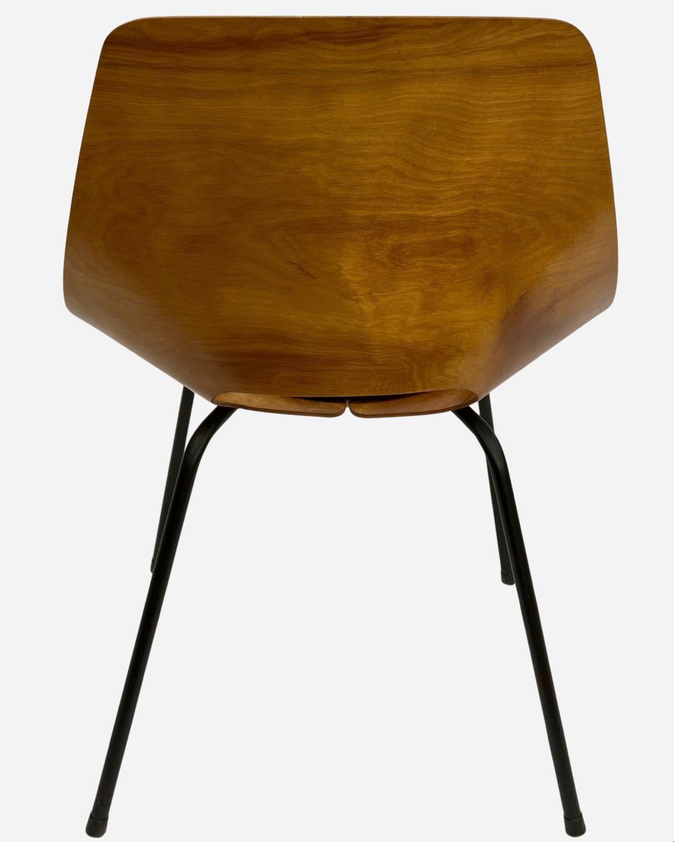Six Chaises « Tonneau », Par Pierre Guariche, éditions Steiner, France, Vers 1954-photo-1
