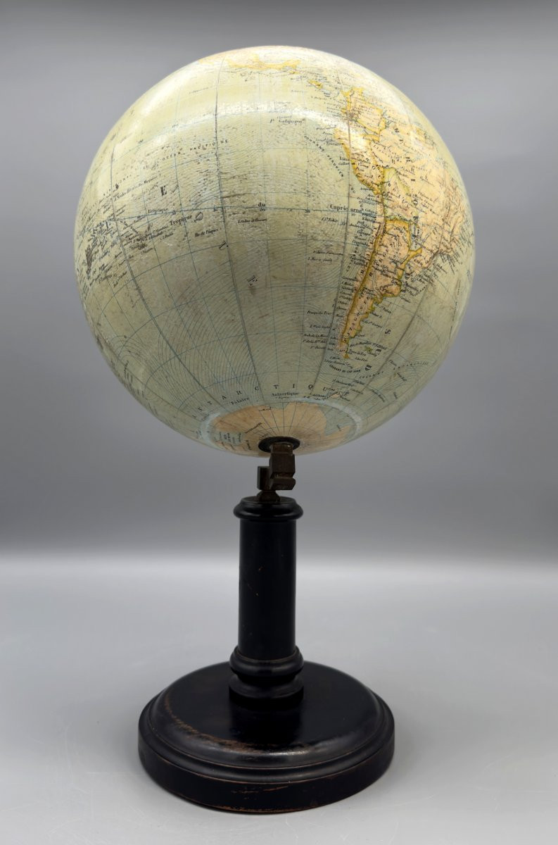 Globe terrestre sur pied, Éditions E. Bertaux, G. Thomas successeur, vers 1900-photo-3