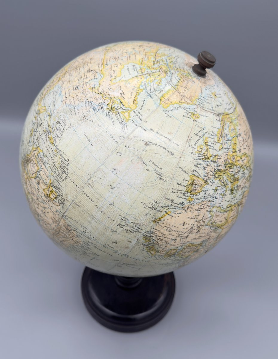 Globe terrestre sur pied, Éditions E. Bertaux, G. Thomas successeur, vers 1900-photo-1