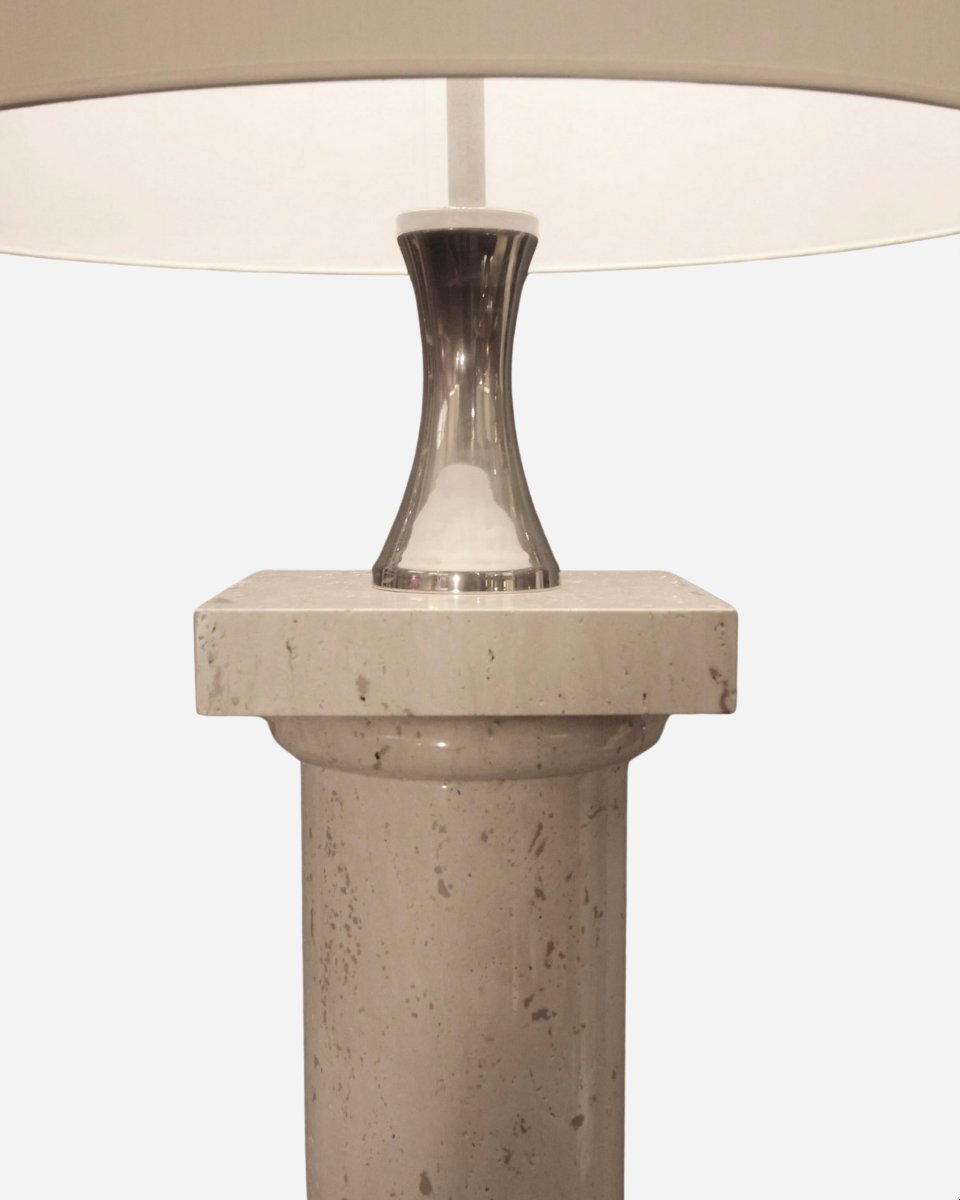 Grande lampe colonne, par Philippe Barbier, Maison Barbier, Paris, France, vers 1960 / 1970 -photo-4