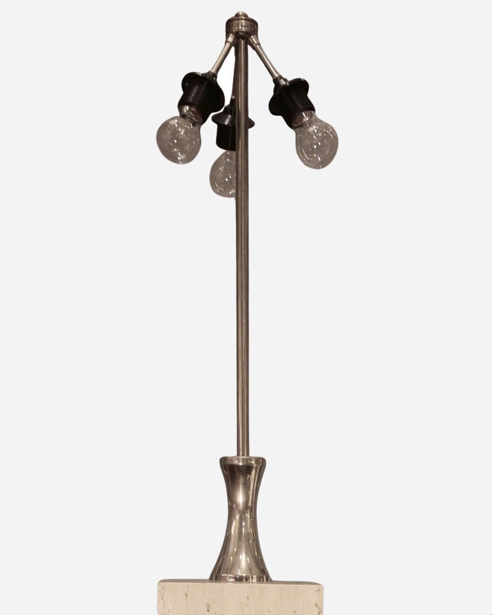 Grande lampe colonne, par Philippe Barbier, Maison Barbier, Paris, France, vers 1960 / 1970 -photo-1