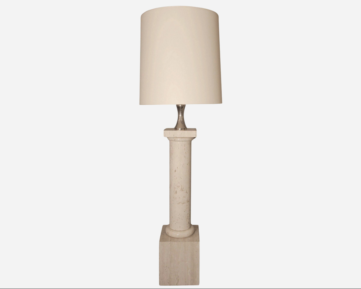 Grande lampe colonne, par Philippe Barbier, Maison Barbier, Paris, France, vers 1960 / 1970 