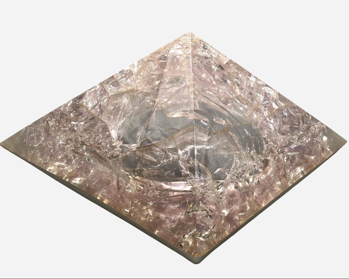 Importante pyramide en résine fractale, par Pierre Giraudon, Paris, France, vers 1965-photo-2