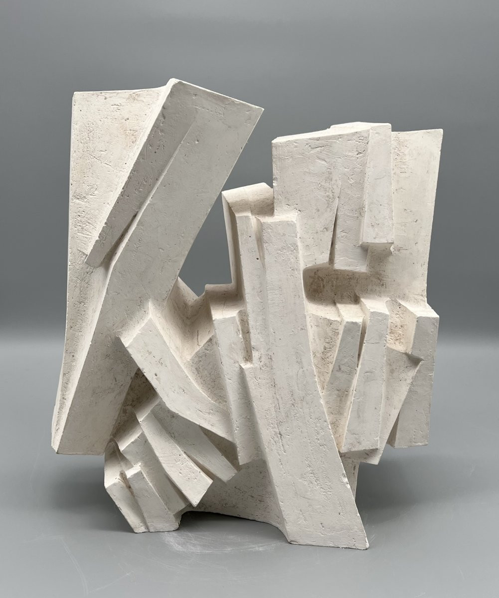 Plaster Sculpture By Michel Lucotte, France, 1961-photo-4