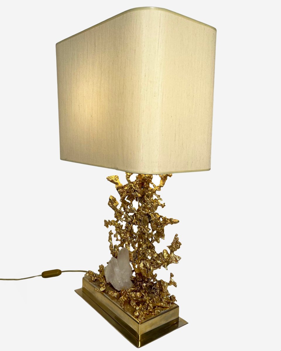 Grande lampe de table, par Claude Victor Boeltz, Paris, France, vers 1980 -photo-2