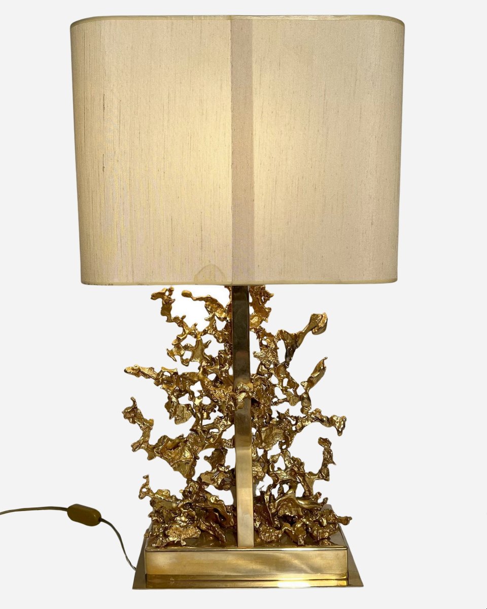 Grande lampe de table, par Claude Victor Boeltz, Paris, France, vers 1980 -photo-4