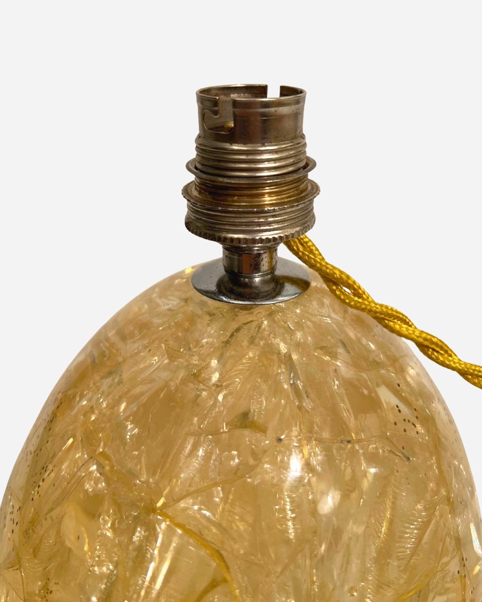Pied de lampe en résine fractale, par Pierre Giraudon Atelier Giraudon, Paris, France vers 1970-photo-4