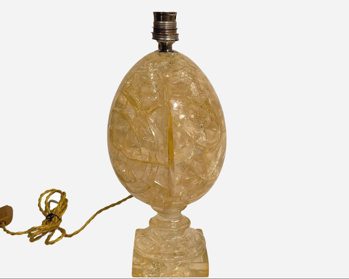 Pied de lampe en résine fractale, par Pierre Giraudon Atelier Giraudon, Paris, France vers 1970